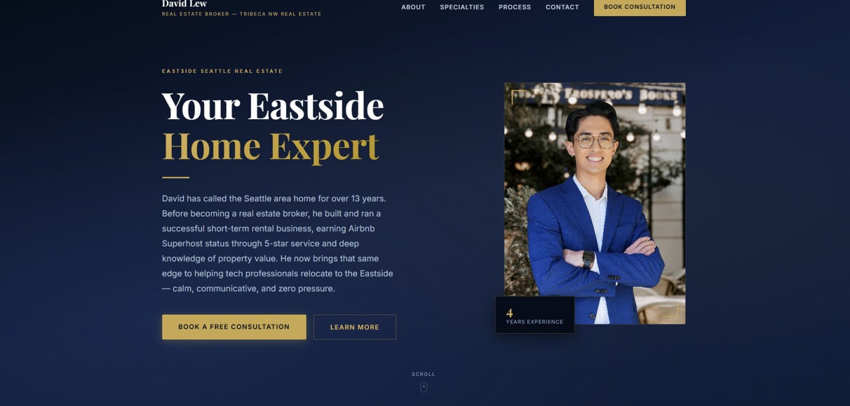 David Lew Real Estate — premium agent site built by Renaiscale